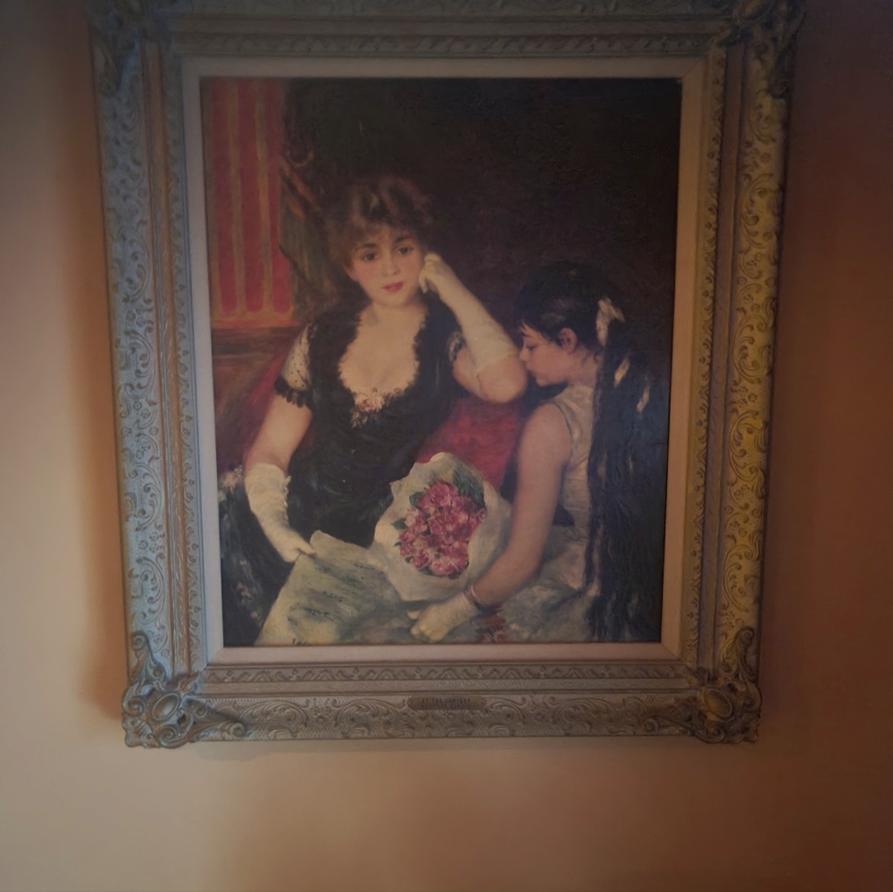 Antique Remastered & Frame - At The Concert Auguste Renoir